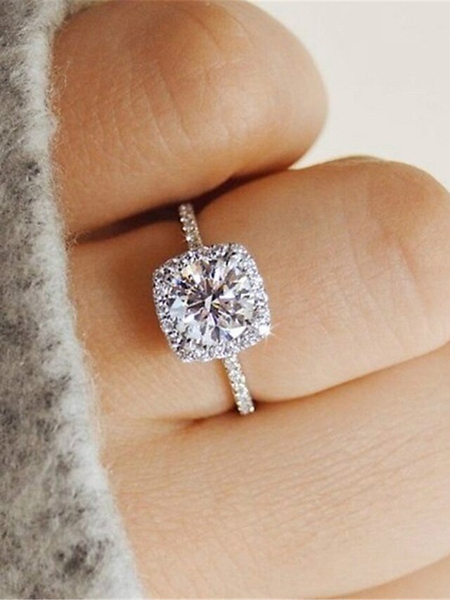 Women's Rings Fashion Wedding Geometry Ring